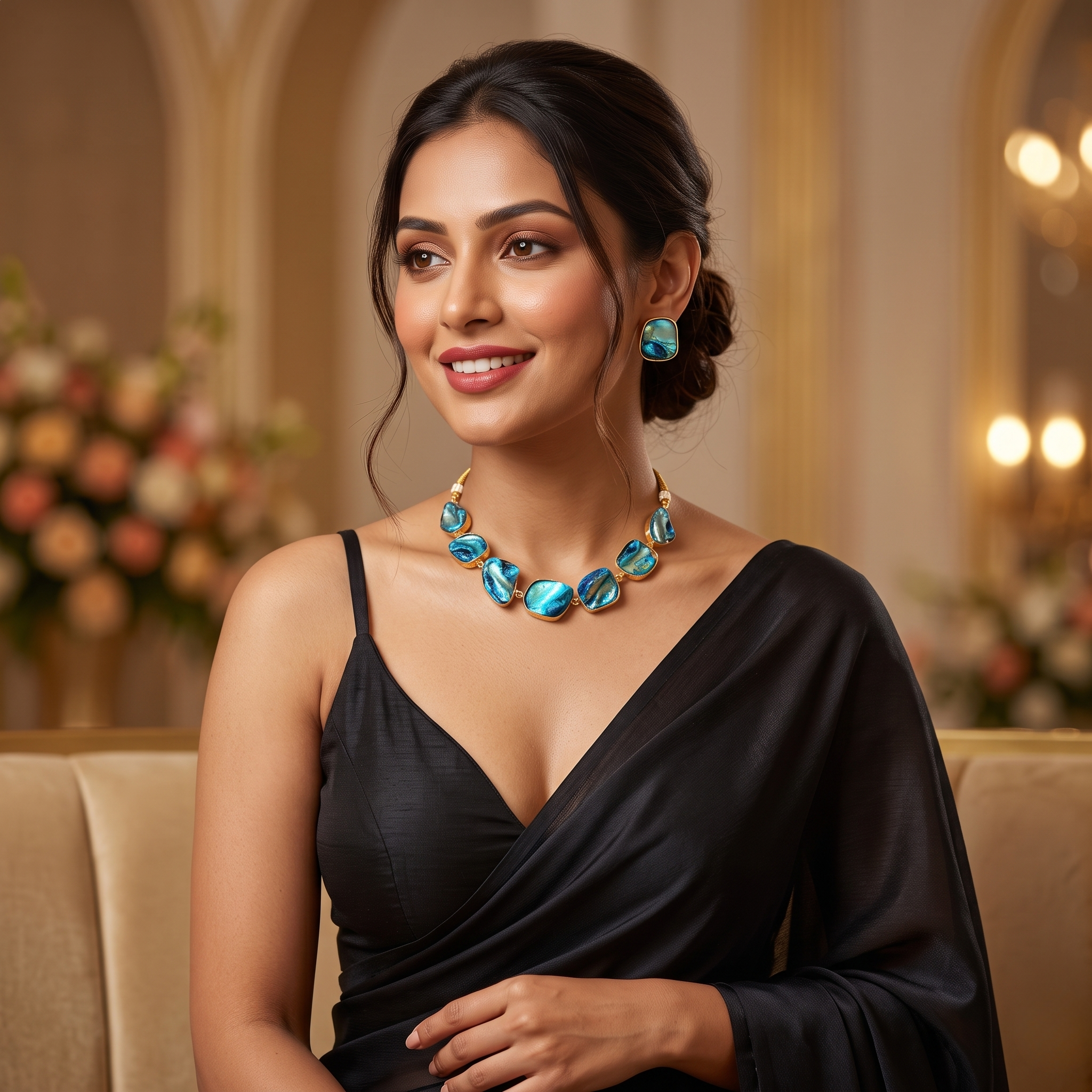 Ocean Mother of Earth Necklace & Earring Set