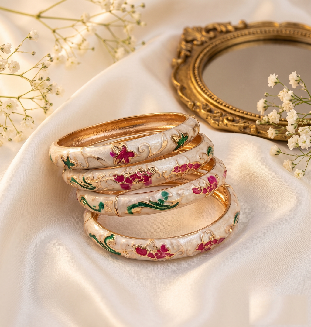 Ivory Meenakari Bangle