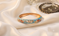 Turquoise Meenakari Bangle
