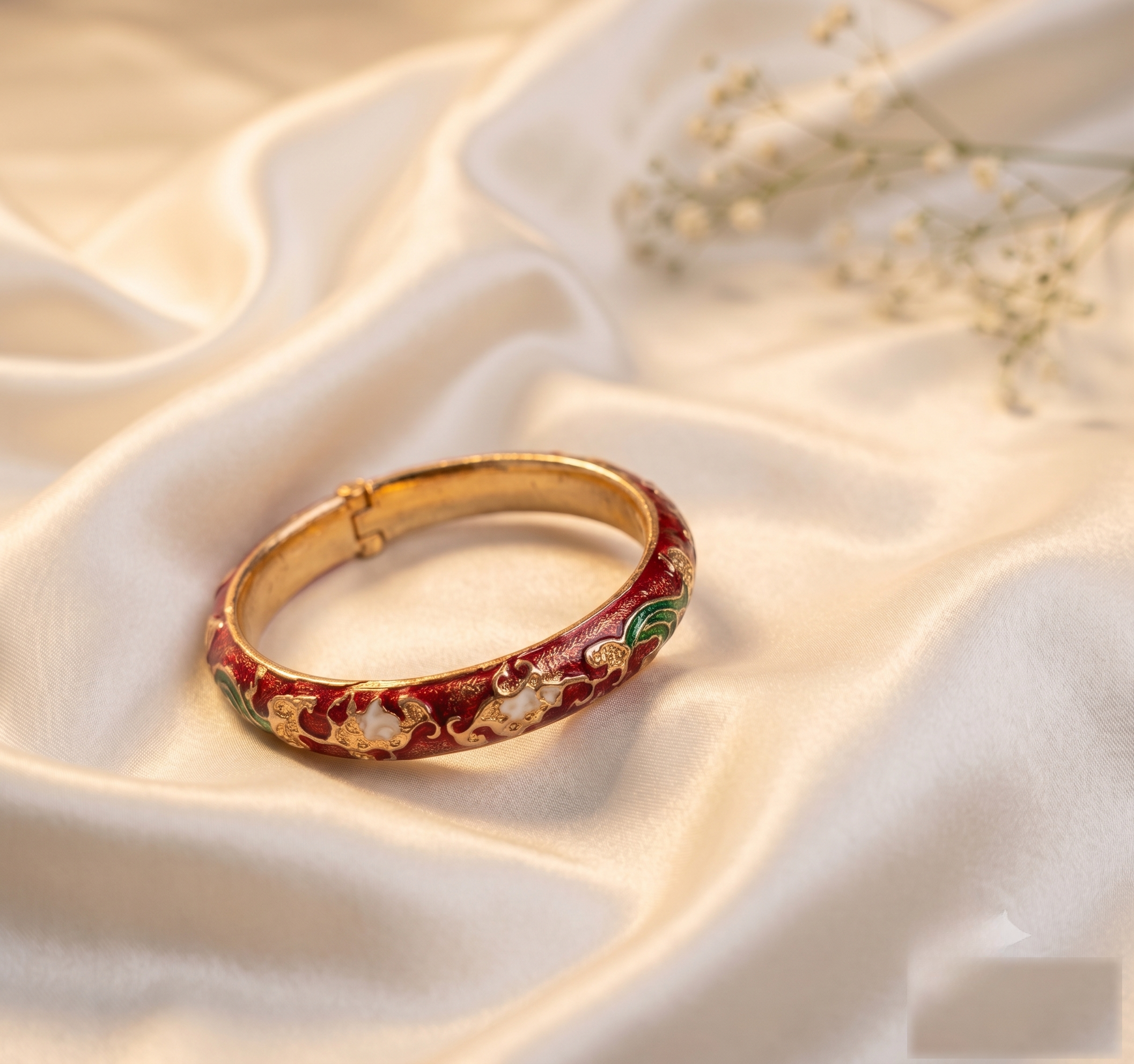 Red Meenakari Bangle