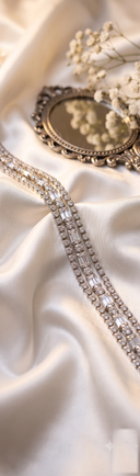 Silver 3-Layer Baguette CZ Tennis Bracelet