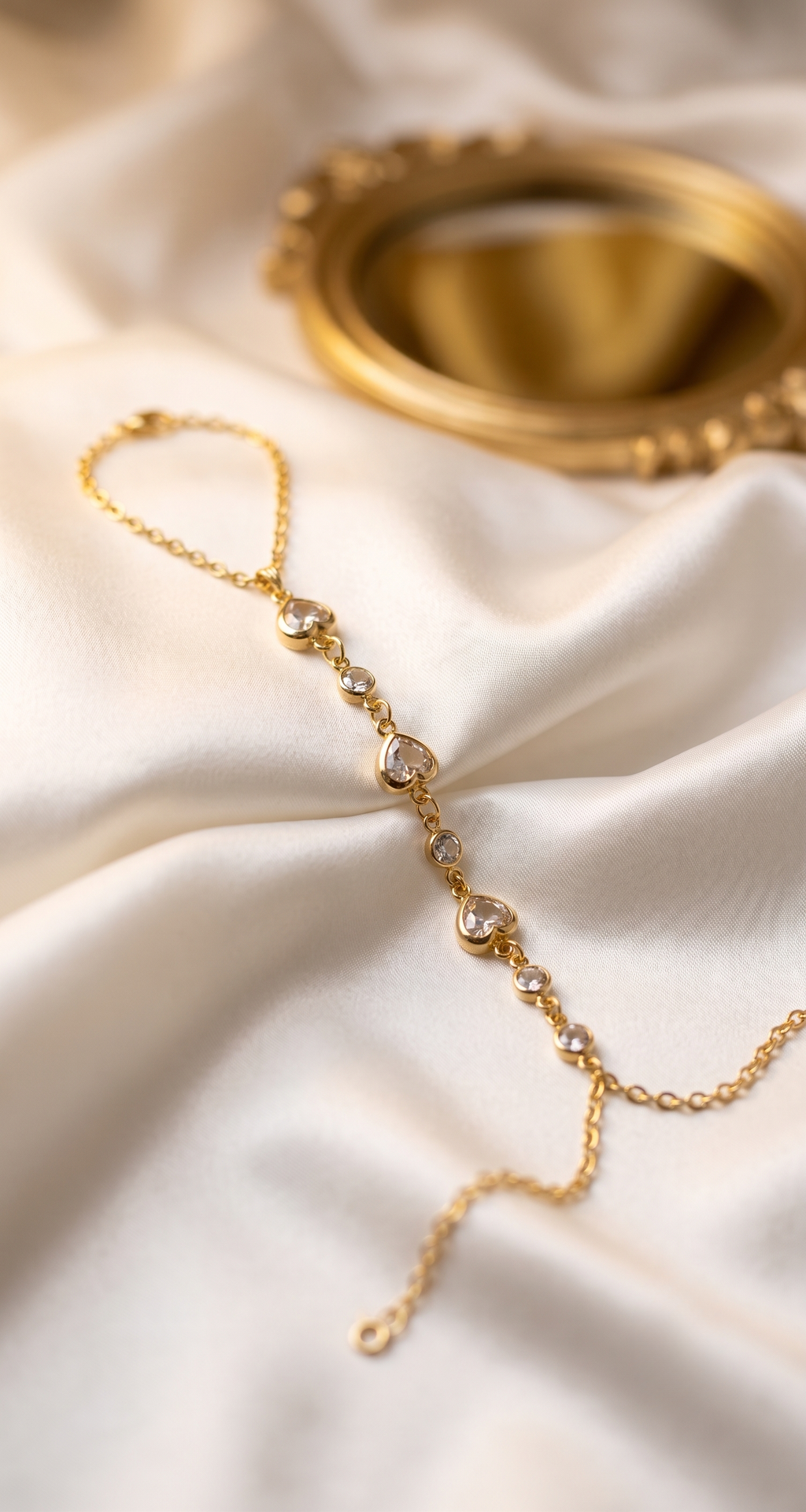 Heart Stone Hand Chain – anti-tarnish by PremRaga