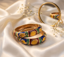 Multicolour Stone Meenakari Kada (Set of 2)