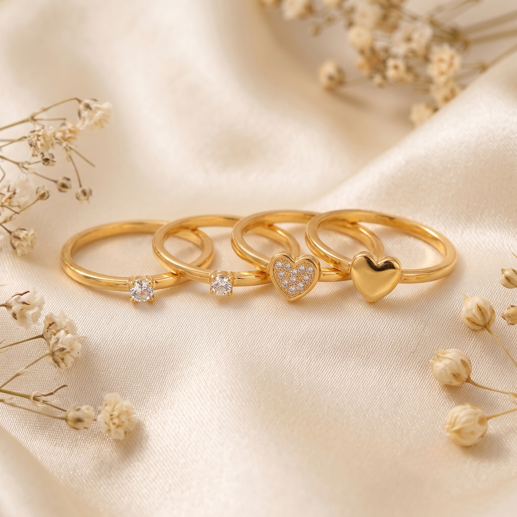 Gold Stack Ring – anti-tarnish by PremRaga