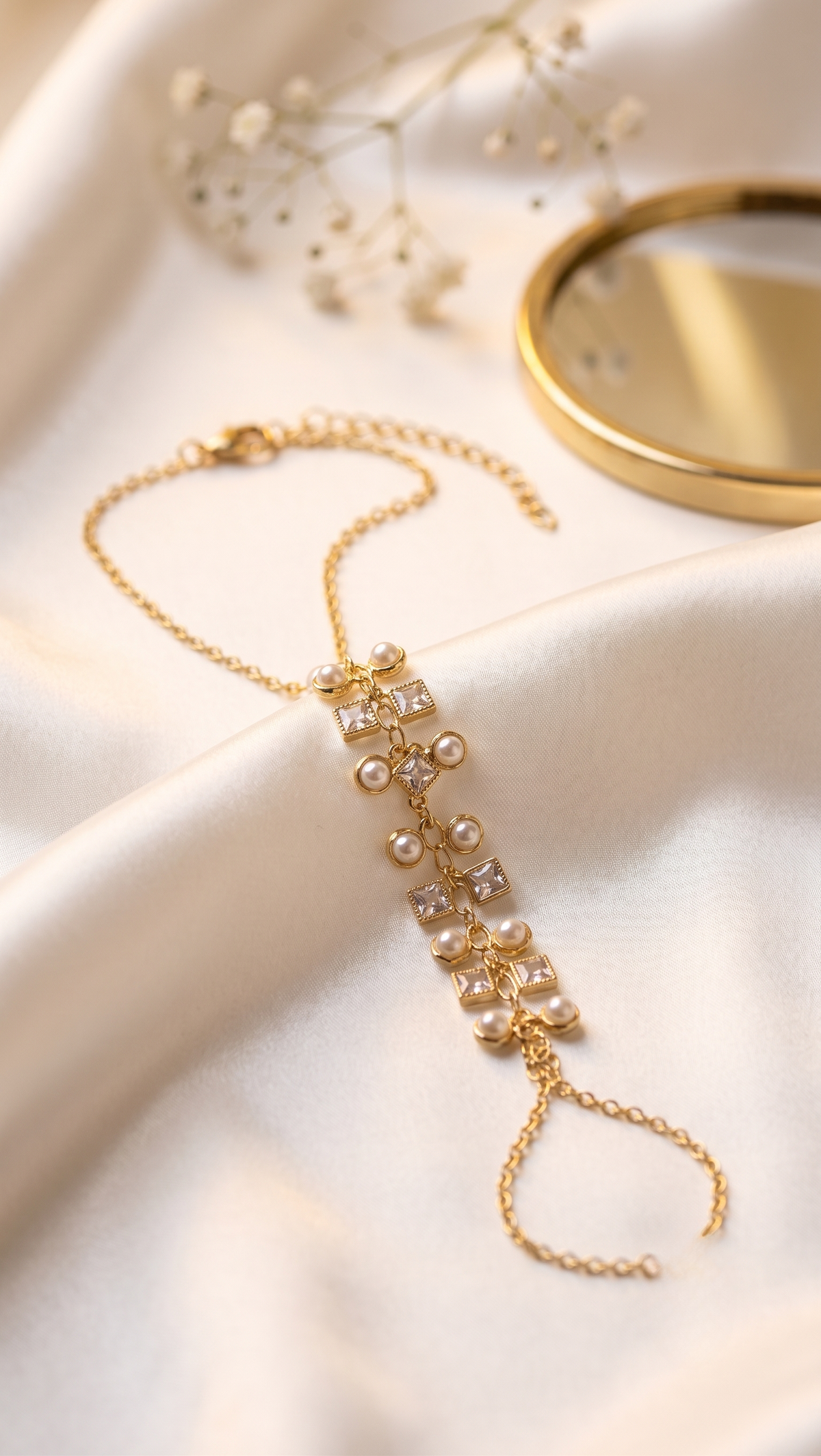 Dangling Stone Hand Chain
