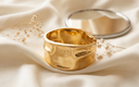 Small Gold Metal Cuff Bracelet