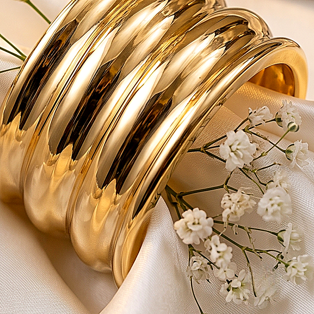 Chunky Gold Bangle