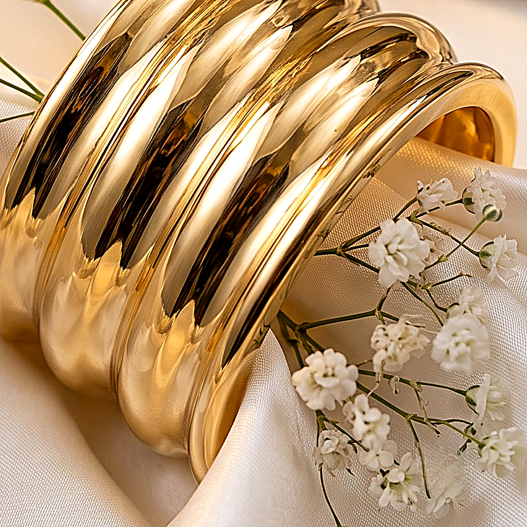 Chunky Gold Bangle