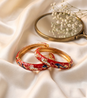 Red Meenakari Bangle