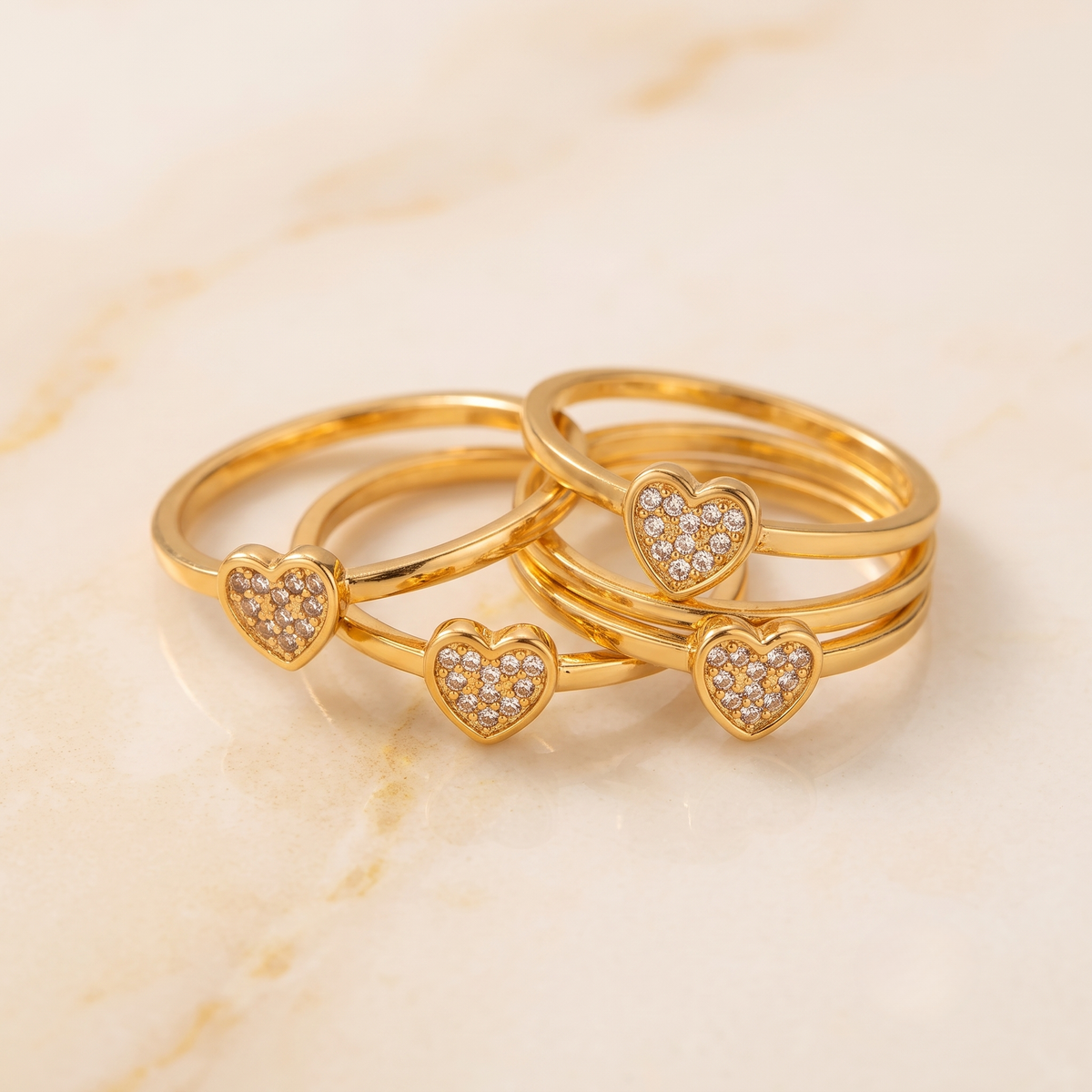 Gold Stackable Adjustable Steel Ring