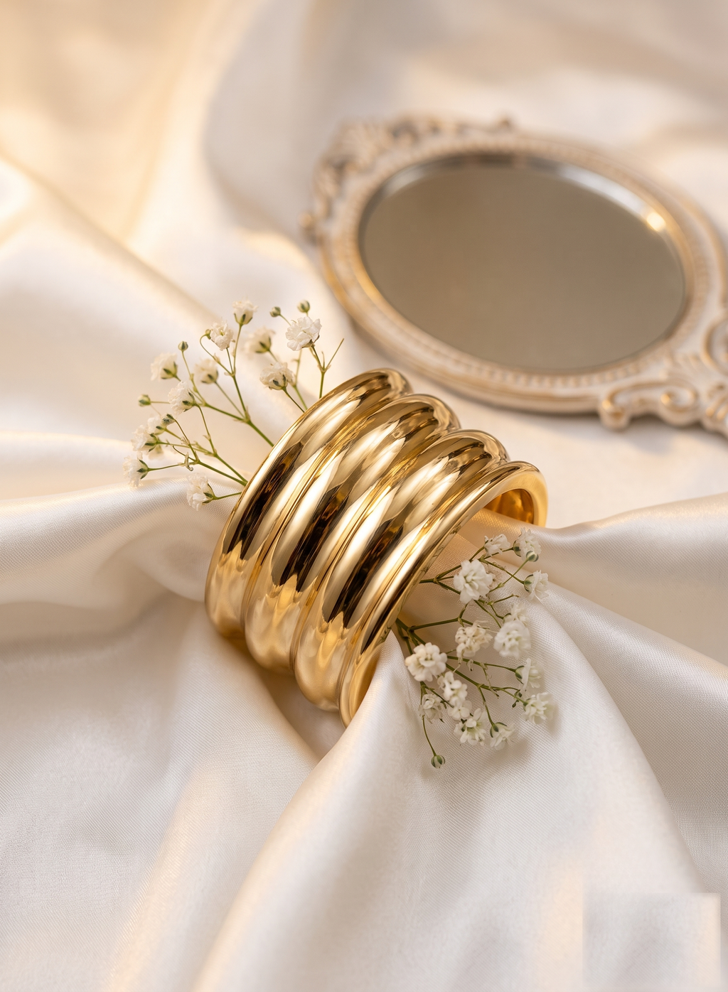 Chunky Gold Bangle – anti-tarnish by PremRaga