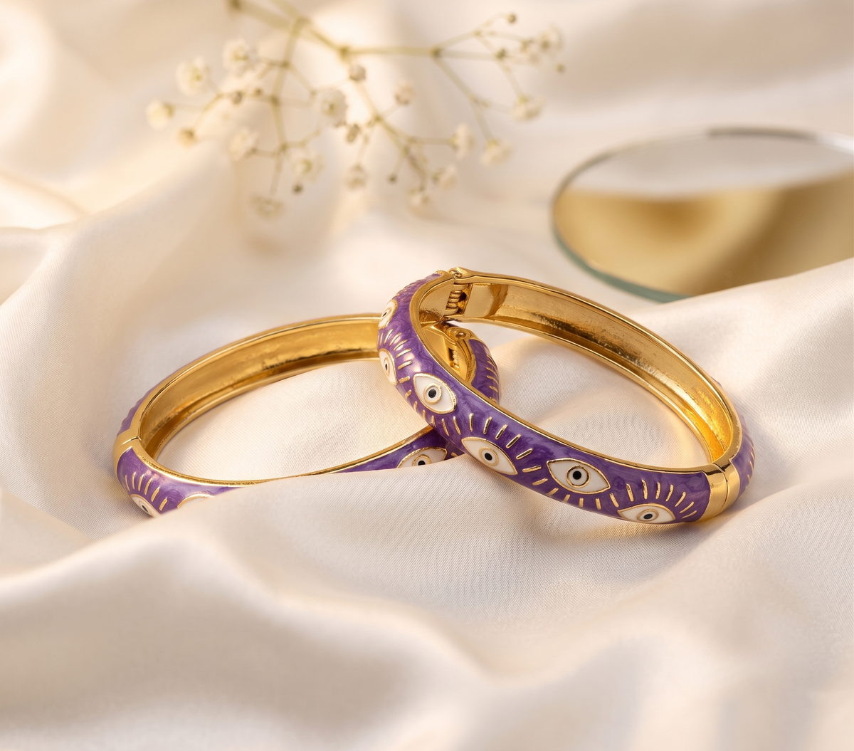 Purple Evil Eye Bracelet – anti-tarnish by PremRaga