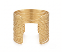 Gold Wire Multi-Strand Bangle Stack