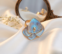 Ivory Calla Lily Enamel Ring